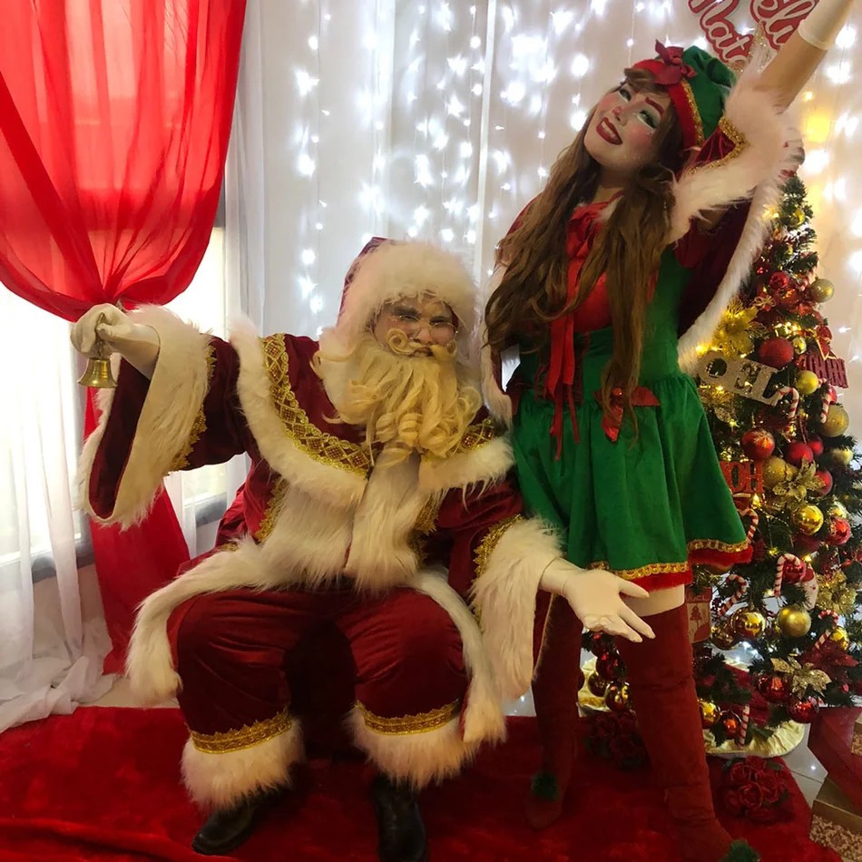 Papai Noel trazendo alegria em Capela
